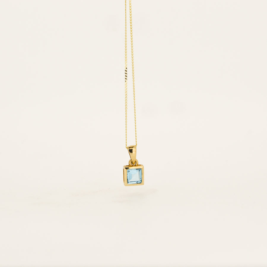 9ct Gold Topaz November Birthstone Necklace