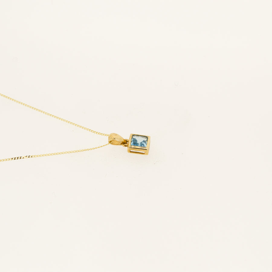 9ct Gold Topaz November Birthstone Necklace