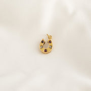 Ruby and Diamond Horseshoe Necklace