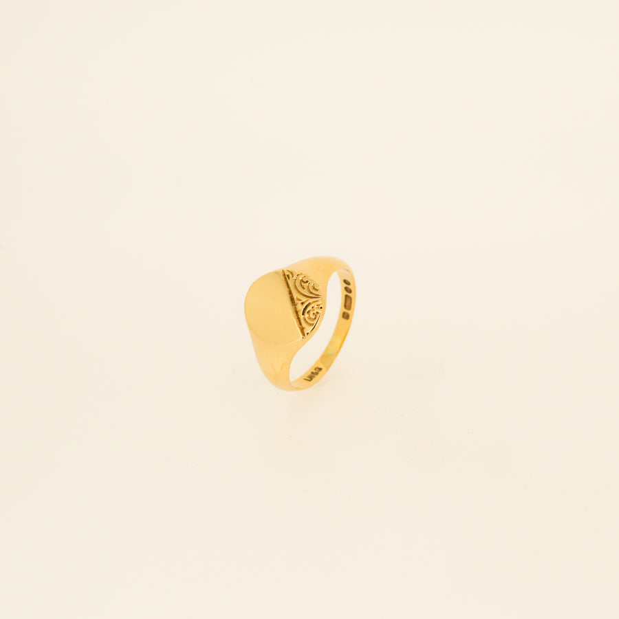 Half-Engraved Signet Ring