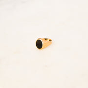 1970's Black Onyx Signet Ring