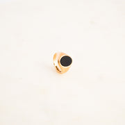 1970's Black Onyx Signet Ring