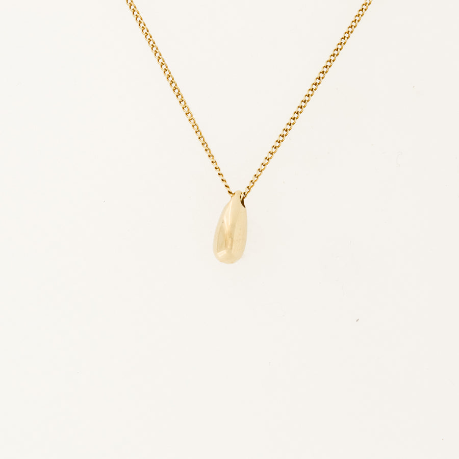 9ct Gold Tear Drop 18" Necklace