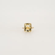 Vintage Citrine 9ct Gold Cocktail Ring