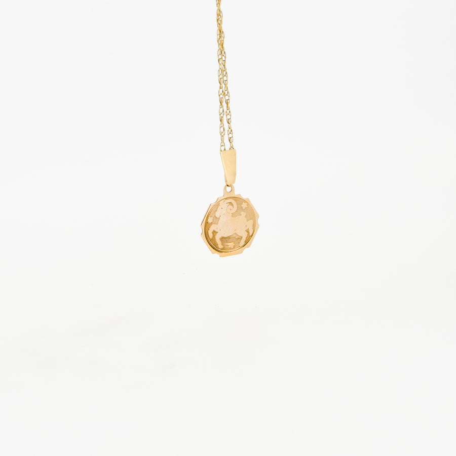 9ct Gold Aries Necklace