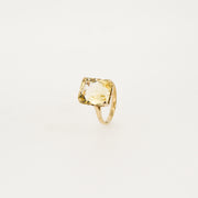 Vintage Citrine 9ct Gold Cocktail Ring