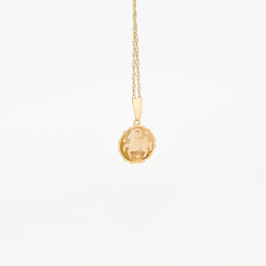 9ct Gold Aries Necklace