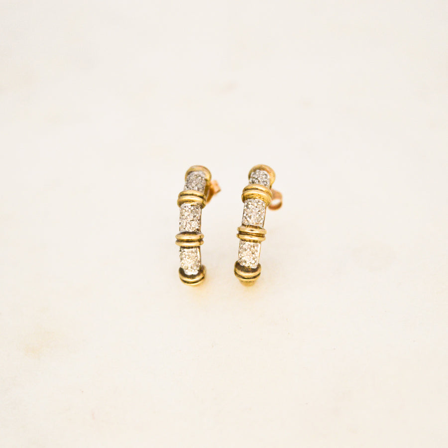 Diamond Horn Earrings