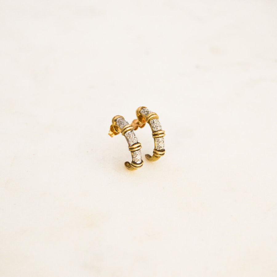 Diamond Horn Earrings