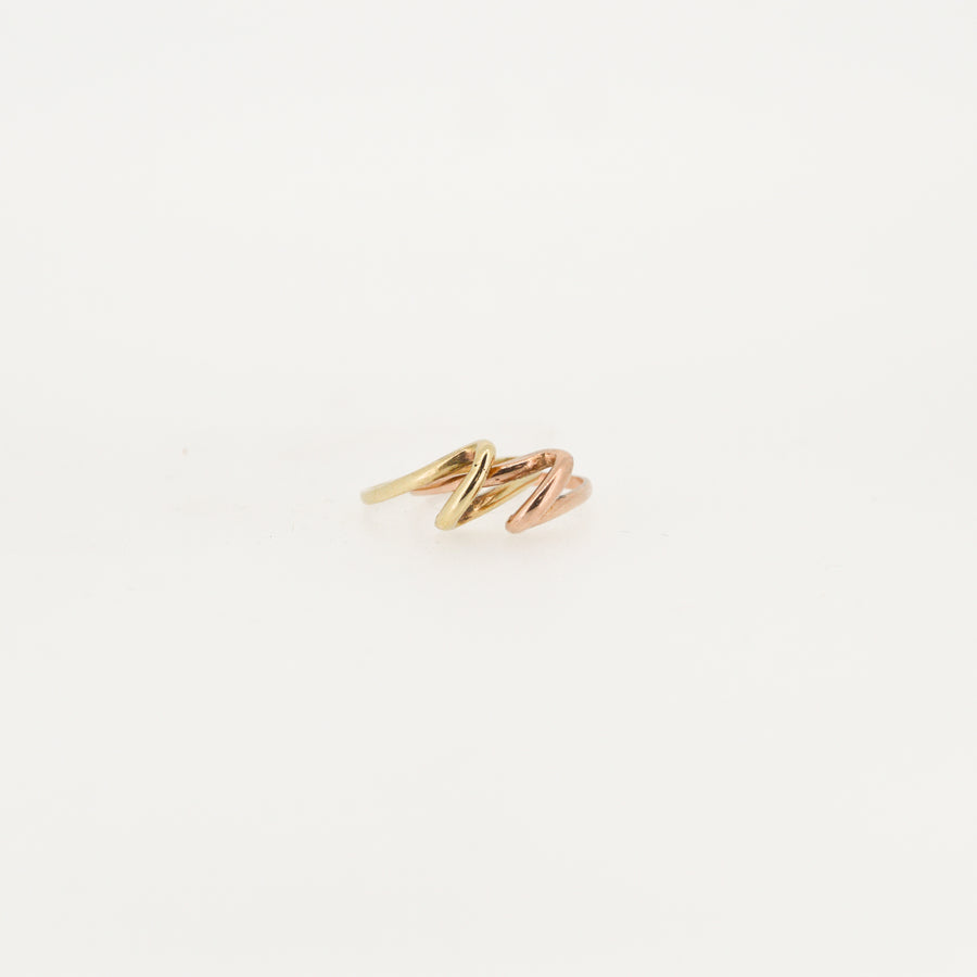 Vintage Puzzle Ring in 9ct Yellow and Rose Gold