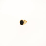 Eighties Black Onyx Ring