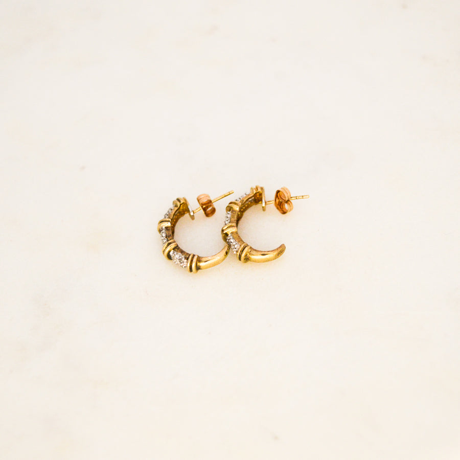 Diamond Horn Earrings