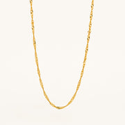 9ct Gold Twist Link 16" Necklace