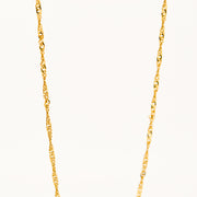 9ct Gold Twist Link 16" Necklace