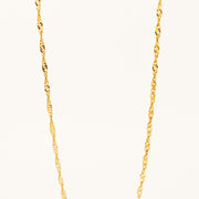 9ct Gold Twist Link 18" Necklace