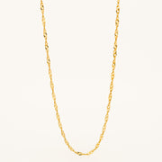 9ct Gold Twist Link 18" Necklace