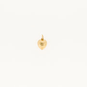 Engraved Puff Heart 9ct Gold Charm