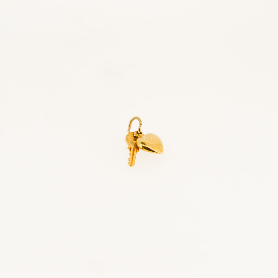 Key To My Heart 9ct Gold Charm