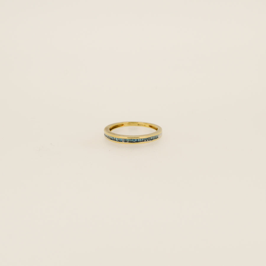 Blue Diamond Eternity Band
