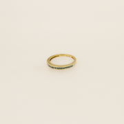 Blue Diamond Eternity Band