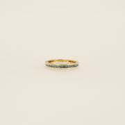 Blue Diamond Eternity Band