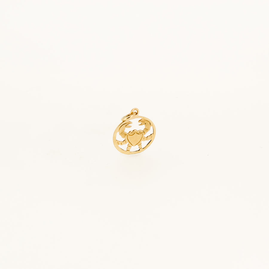 9ct Gold Cancer Star Sign Pendant