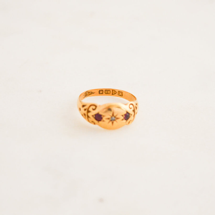Antique Diamond and Ruby Ring