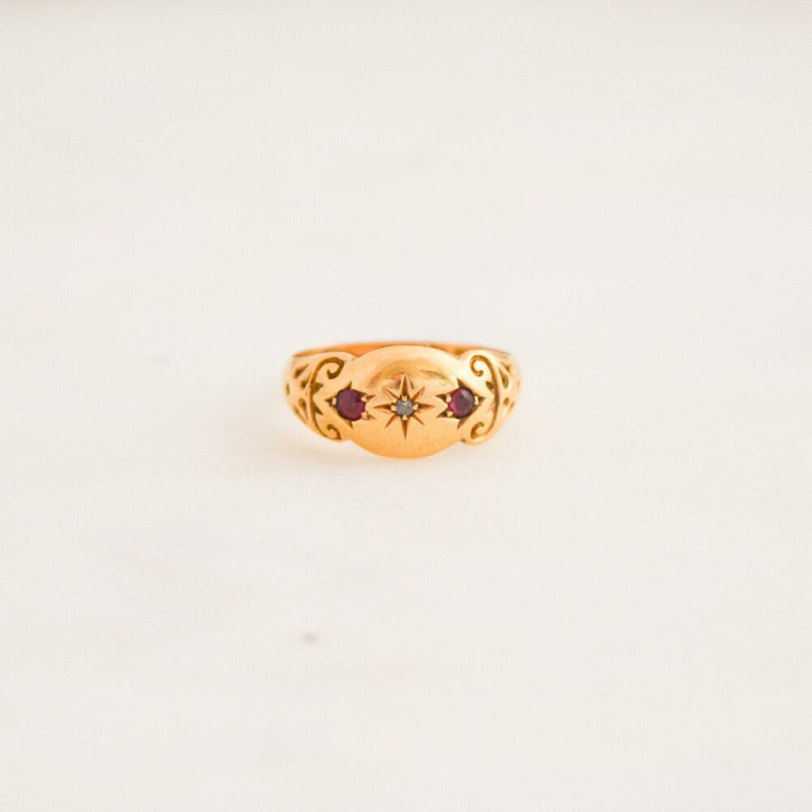 Antique Diamond and Ruby Ring