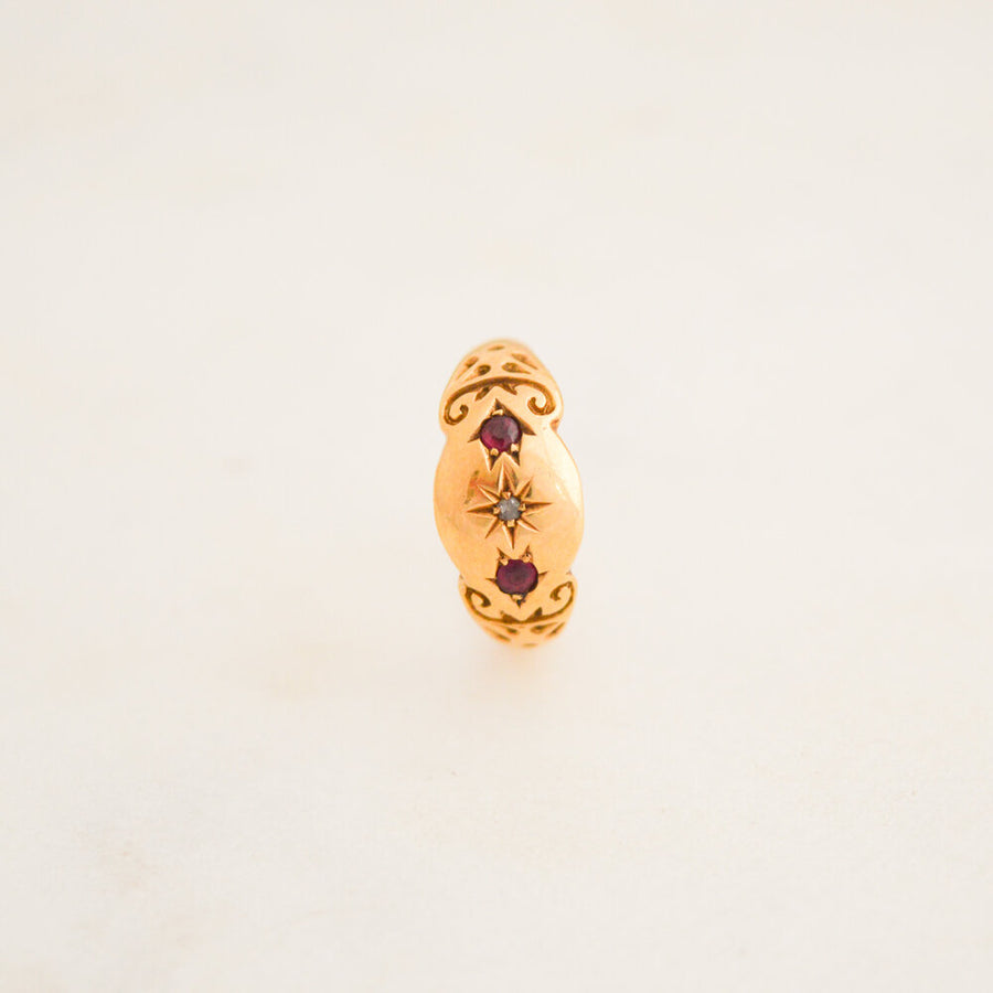 Antique Diamond and Ruby Ring