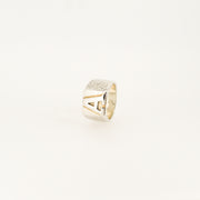 Vintage Sterling Silver Chunky 'A' Ring