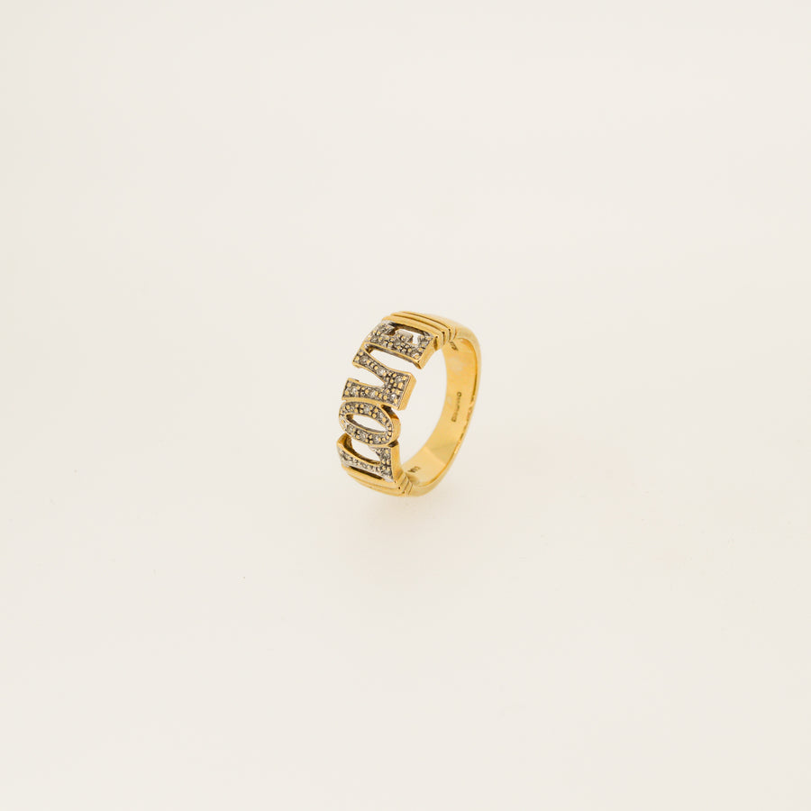 1970's Diamond Love Ring