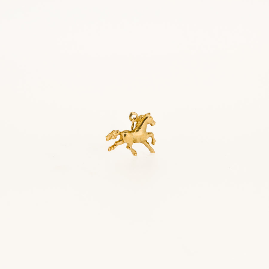 Prancing Horse 9ct Gold Pendant