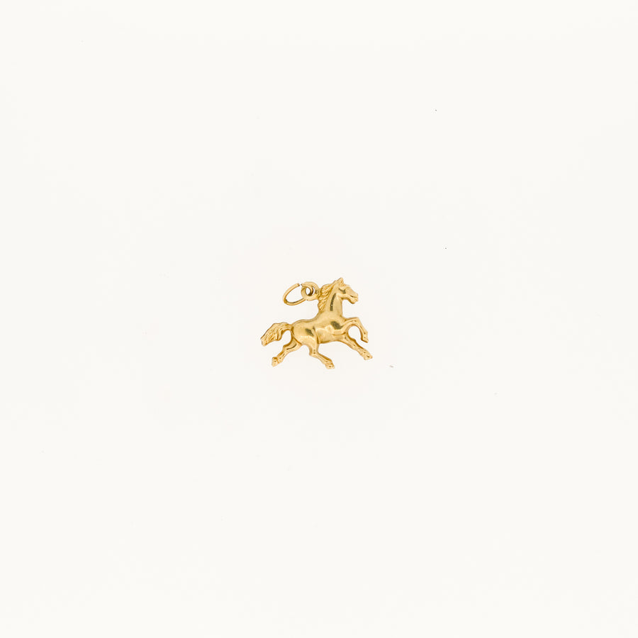 Prancing Horse 9ct Gold Pendant