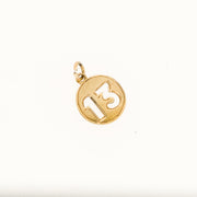 Lucky Number 13 9ct Gold Charm