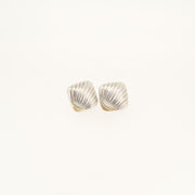 Vintage Sterling Silver Shell Earrings