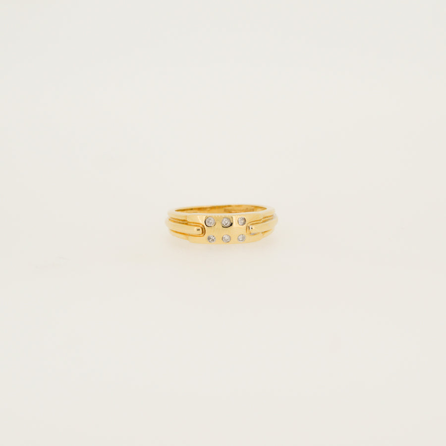 Diamond Set Gold Wedding Ring