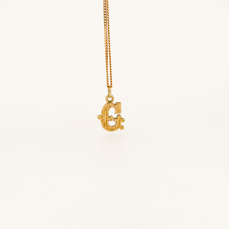 9ct Gold Letter G