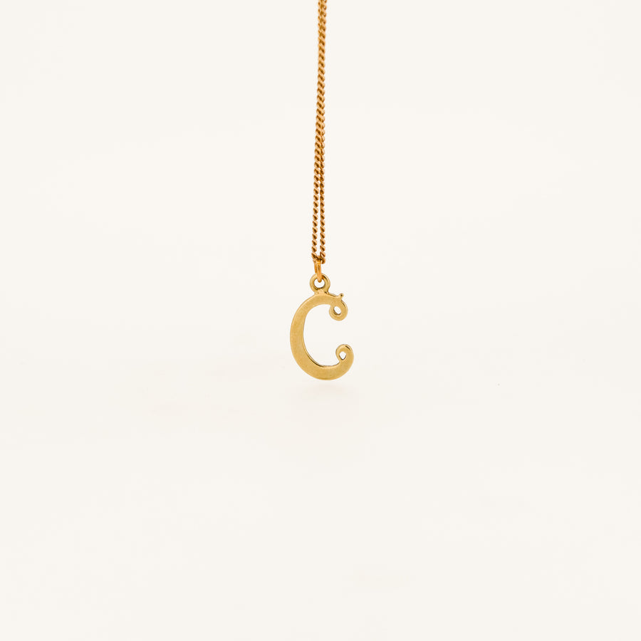 9ct Gold Letter C