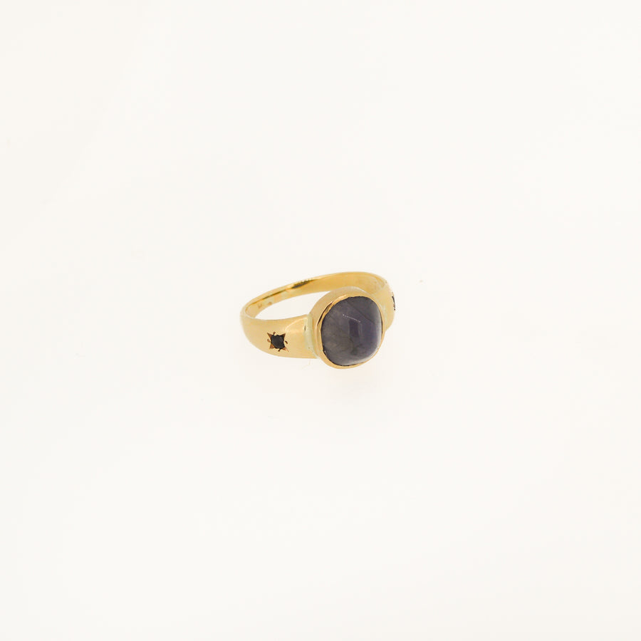 1950's Cabochon Iolite Ring