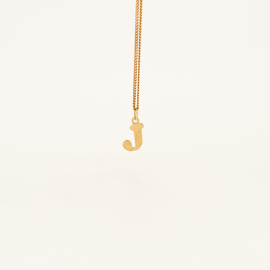 9ct Gold Letter J