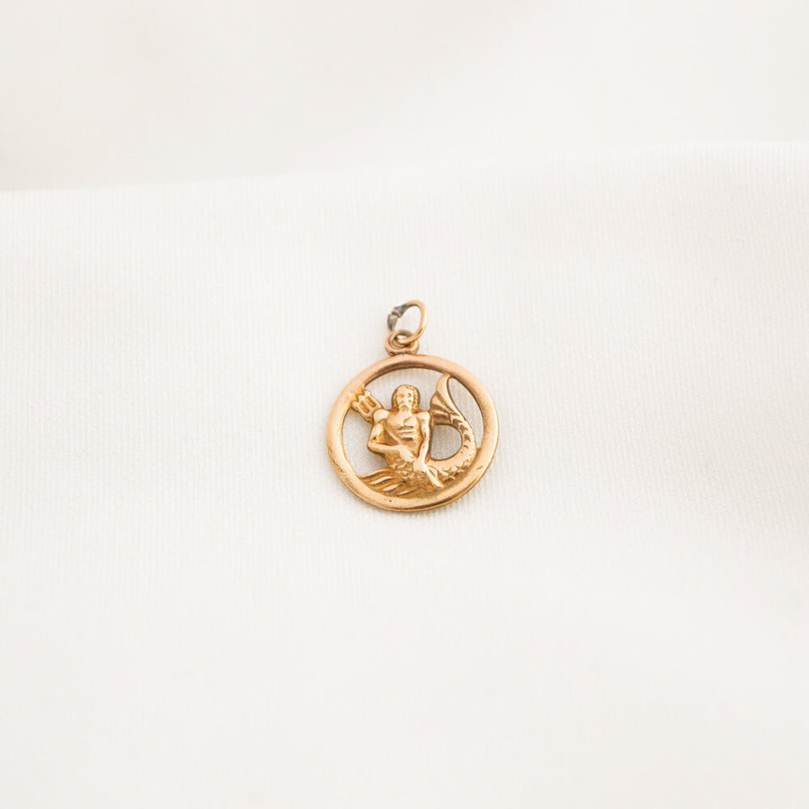 Aquarius 9ct Gold Pendant