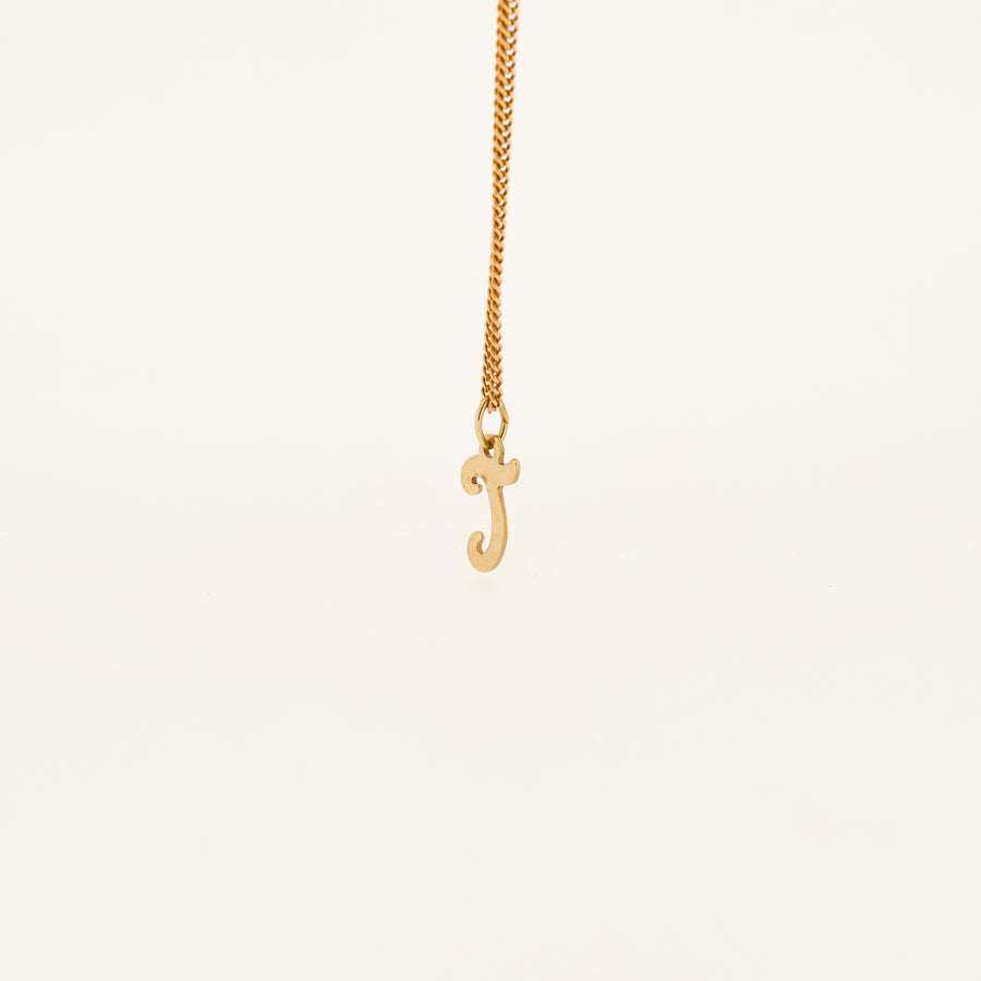 9ct Gold Letter T