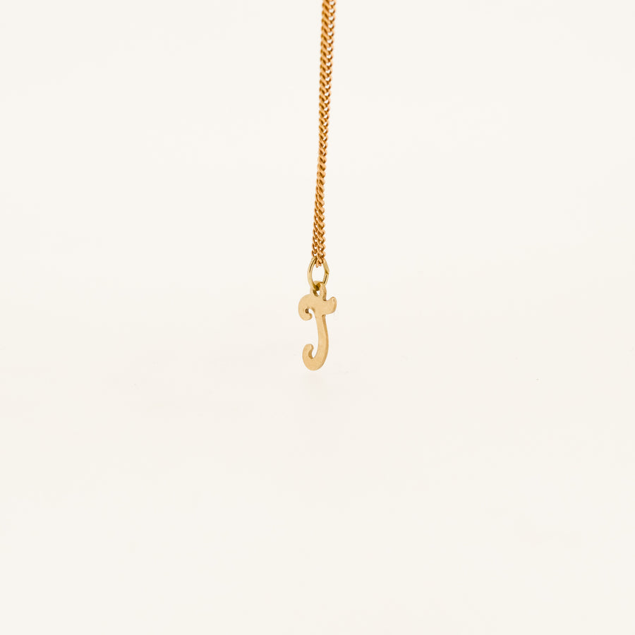 9ct Gold Letter T / J