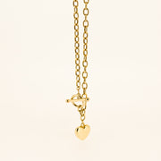Nineties 9ct Gold Heart Necklace