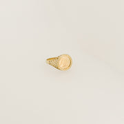 9ct Gold St George Coin Ring