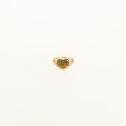 9ct Gold St George Coin Heart Ring