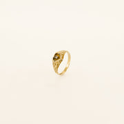  9ct Gold Seventies Diamond Heart Ring