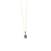 9ct Gold Turqoise December Birthstone Necklace