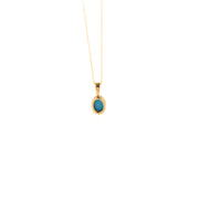 9ct Gold Turqoise December Birthstone Necklace