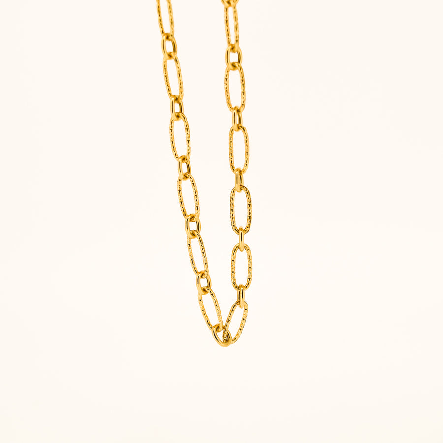 9ct Gold Hollow Fine Paper Link Bracelet 